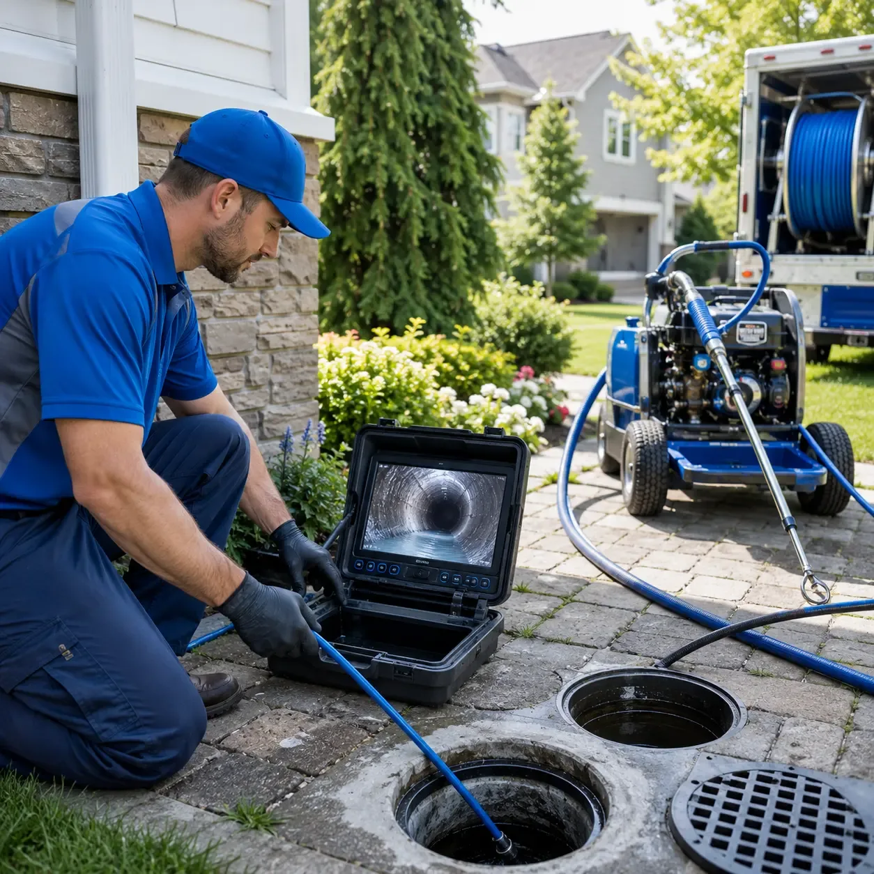 Outdoor drain cleaning professionals serving Barker, NY